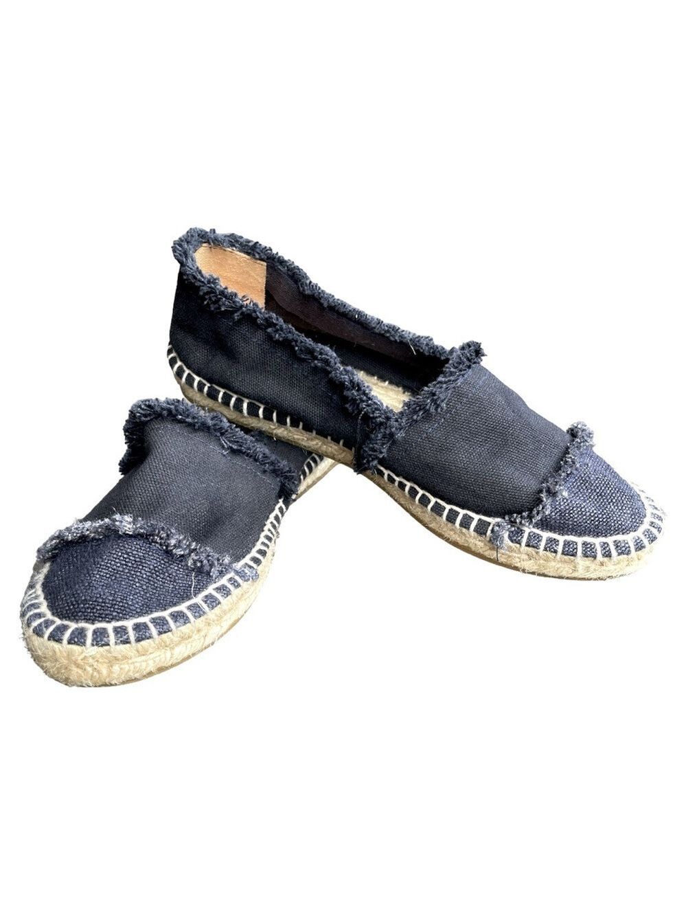Castaner Kampala Frayed Canvas Flats Size 36 (US 6)